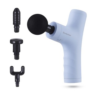 Brookstone Ergo Pulse Cordless Percussion Massager – Rechargeable with 4 Speeds, 4 Heads & Storage Case - 1 of 4
