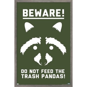 Trends International Lunch Hour Productions - Trash Panda Framed Wall Poster Prints - 1 of 4
