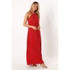 Petal and Pup Womens Melody Plisse Halter Maxi Dress - 3 of 4