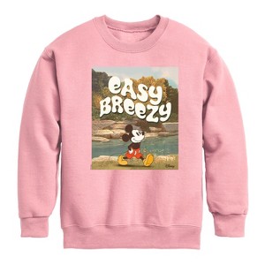 Boys' - Disney - Easy Breezy Graphic Long Sleeve Fleece Sweatshirt - 1 of 4