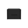 INFURNIC Nightstands Floating Nightstand with Single Drawer Wall-Mounted Space-Saving Design for Bedroom, Black, 13.8"*13.2"*9.8" - 2 of 4