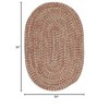 Colonial Mills Carrington Tweed - Terracotta 20"x30" - 4 of 4