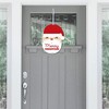 Big Dot of Happiness Jolly Santa Claus - Hanging Porch Christmas Party Outdoor Decorations - Front Door Decor - 1 Piece Sign - 2 of 4