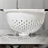 OXO Softworks Colander with Black Handles: 3 Qt White Plastic Strainer, Dishwasher-Safe Kitchen Drainer - 3 of 4