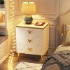 LITTLE TREE 3 Drawer Bedside Table White - 2 of 4