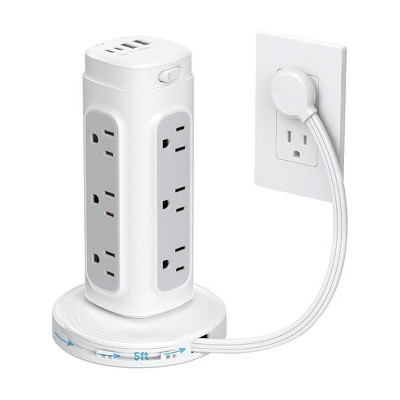 Evo Bytes Retractable Extension Cord Tower