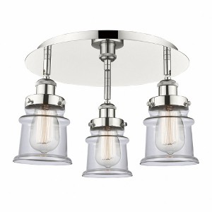 Canton - 3 Light Flush Mount In Industrial Style-9 Inches Tall and 17 Inches Wide - 1 of 1