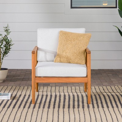 NicBex Outdoor Dining Chair,Modern Patio Dining Chairs with Minimalist Frame and Cushions,34 inch Chairs Suitable for Patio,Garden,Brown