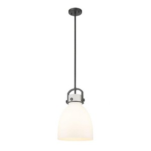 Newton Bell - 1 Light Stem Hung Pendant In Industrial Style-16.75 Inches Tall and 10 Inches Wide - 1 of 1