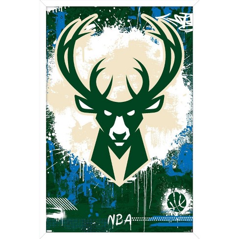 NBA Milwaukee Bucks - Giannis Antetokounmpo 21 Wall Poster, 14.725 x  22.375, Framed 