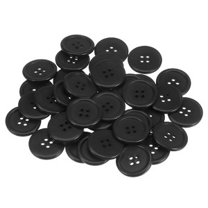 Unique Bargains Resin DIY Craft Flat 4-Hole Sewing Buttons 100 Pcs - 1 of 4