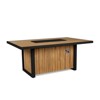 Bodhi 73" Rectangle Teak Dining Fire Table with Hidden Propane Tank by Real Flame - 4 of 4