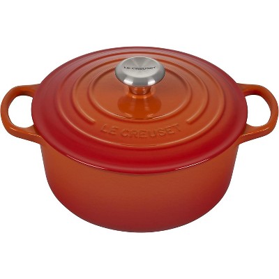 Le Creuset Enameled Cast Iron Signature Round Dutch Oven, 4.5 qt., Flame