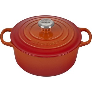 Le Creuset Enameled Cast Iron Signature Round Dutch Oven, 4.5 qt., Flame - 1 of 4