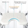 U Shower Chair Seat for Senior up to 350lb Capacity with Padded Armrests for Bathtub Slip Resistant Shower Seat Adjustable Height Shower Chair White - 4 of 4