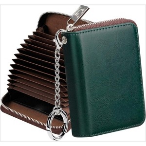LEVEN SIXTEEN Women's RFID Zipper Wallet, Compact Credit Card