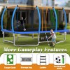 Aukfa 8x14FT Oval Trampoline with Safety Net Enclosure ,Outdoor Trampoline Set for Kids and Adults, for Backyard Fun - 4 of 4