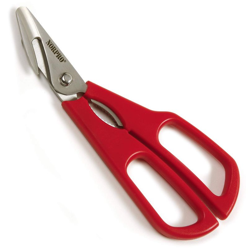 Norpro Ultimate Seafood Shears, Red, 1 of 8