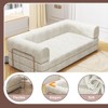 78.5" Convertible Sleeper Sofa Bed with Fixed-Shape Frame, Folding Mattress Couch, Washable Floor Sofa for Small Spaces, No Assembly Floor Couch - 3 of 4