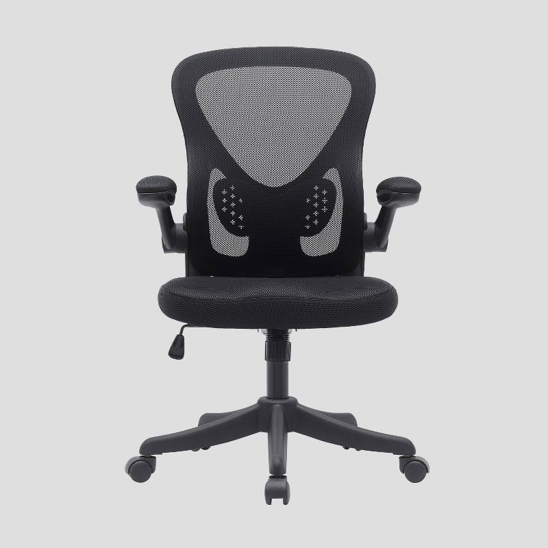 Mesh Task Office Chair with Flip Up Arms Black - Techni Mobili, 4 of 10