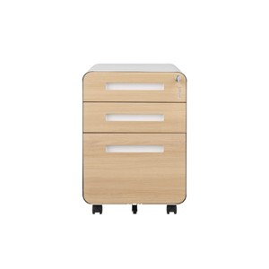 Under Desk Filing Cabinet On Wheels 3 Drawer Lockable File Cabinets Office Storage Cabinets Metal Filing Cabinet-The Pop Home - 1 of 4