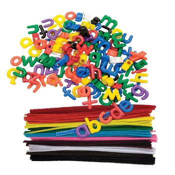 Kaplan Early Learning Lacing Lower Case Letter Beads & Chenille Stems
