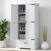 69-Inch Tall Bathroom Storage Cabinet with 2 Doors, 1 Drawer, Adjustable Shelves & Anti-Tip Device, Freestanding Organizer - 3 of 4