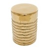 Olivia & May Glam Stoneware Accent Tables Gold: Ceramic Round Side Table, No Assembly Required - 4 of 4
