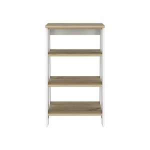 SEVOBAL Utility Storage Shelves 4 Shelf Linen Cabinet with Adjustable Shelf for Bathroom and Bedroom, White, 16.9"*17.3"*29.7" - 1 of 4