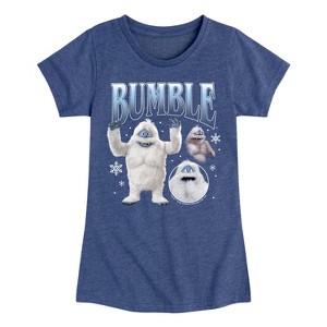 Girls' - Rudolph - Bumble Bootleg Fitted Short Sleeve Graphic T-Shirt - 1 of 4