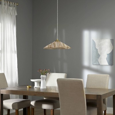Rosalinde 21" Gold Art Deco-Inspired LED Metal Pendant Light