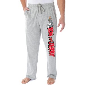 Tom And Jerry Men's Vintage Characters And Logo Loungewear Pajama Pants Vintage Tom and Jerry - 1 of 3