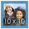 PosterPalooza | Square Shabby Chic Blue Picture Frame - UV Acrylic, Foam Board Backing, Hanging Hardware - 2 of 4