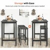 VASAGLE Bar Stools, Set of 2 Bar Chairs, Kitchen Breakfast Bar Stools with Footrest, Industrial in Living Room, Party Room - 4 of 4