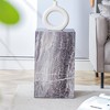 HDZNVF 11.8*11.8*19.6 Inch End Table Luxurious Design, Grey - 2 of 4