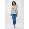 WEST K Women's Sophia Three Quarter Sleeve Blouse - 3 of 4