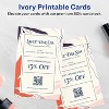 Avery Printable Rectangle Invitation Cards, 5.5" x 8.5", Ivory Cardstock, Laser/Inkjet Cards, 20 Total - 2 of 4
