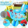 HOMDOX 185" × 175" × 90" Mega Inflatable Water Slide Park Heavy-Duty for Kids Backyard 2 Pools + 2 Slides + Climbing Wall + Water Cannon + Air Blower - 2 of 4
