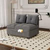 AZL1 Life Concept Sofas Convertible Versatile Foldable Bed in 3 Lengths for Compact Comfort in Apartments and Offices, Gray, 72.44"*27.56"*29" - 2 of 4