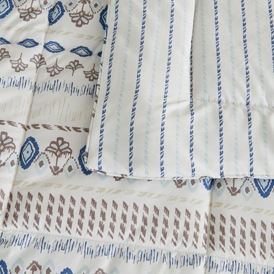 Full/Queen Arista Print Reversible Microfiber Comforter Set