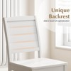 Tangkula 4 PCS Armless Wood Dining Chair w/ Rubber Wood Legs Curved Backrest Kitchen - 3 of 4