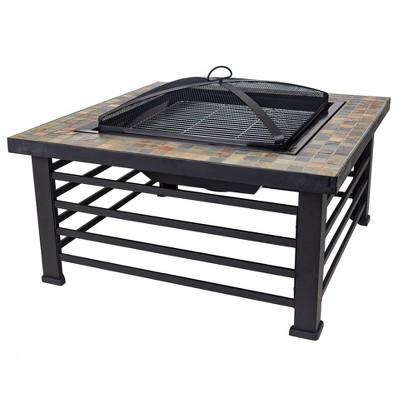 34" Cascade Slate Fire Pit - Pleasant Hearth