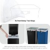 Home Zone Living 13 Gallon Kitchen Trash Can, Dual Removable Liners for Recycling and Trash, 50 Liter Slim Stainless Steel Shape - 4 of 4