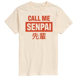 Men's - Instant Message - Call Me Senpai Short Sleeve Graphic T-Shirt - 1 of 4