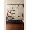 360° Rotating Jewelry Stand with Wooden Tray, Earring and Necklace Organizer for Bracelets, Watches & Rings, Black - 3 of 4