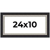 PosterPalooza | Panoramic Embellished Black Picture Frame - UV Acrylic, Foam Board Backing, Hanging Hardware - 2 of 4