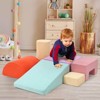 Foam Climbing Blocks for Toddlers, Waterproof Toddler Climbing Toys, Baby Jungle Gym Indoor Lightweight, Foam Play Gym 6PCS - 3 of 4