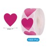 Unique Bargains Vinyl Self-Adhesive Heart-Shaped Waterproof Stickers Label 1500 Pcs - 2 of 4