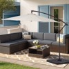 Hyleory Adjustable Octagonal Cantilever Patio Umbrella - Ultimate Shade Solution - 4 of 4