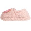 Kensie Toddler Girl's Fuzzy Faux Shearling Slippers, Kid's Cute Stuff with Cute Patch - Toddler Girl's Slipper Shoes - 3 of 4